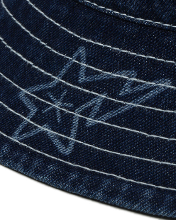 Dámské Klobouky Bape STA denim bucket Blankyt | 93705MJXG