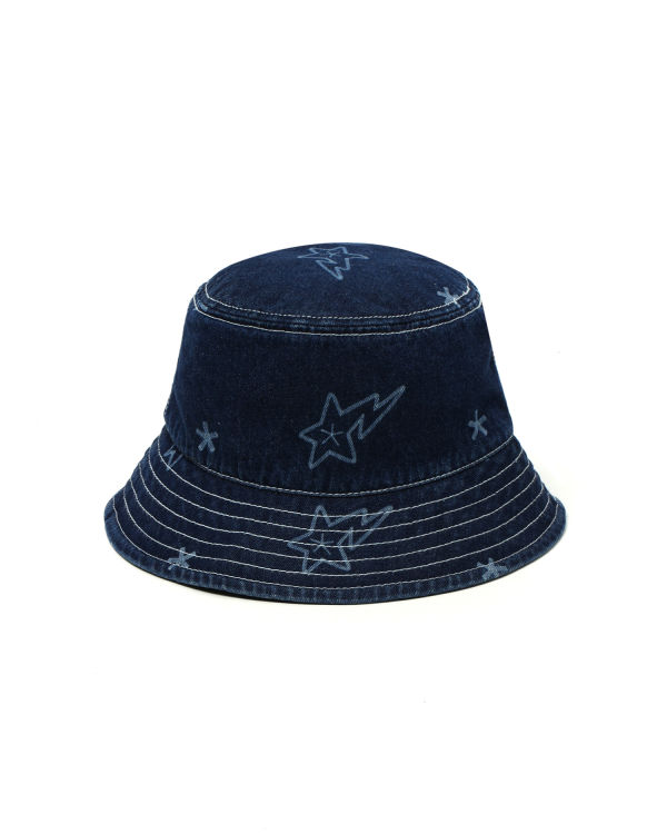Dámské Klobouky Bape STA denim bucket Blankyt | 93705MJXG