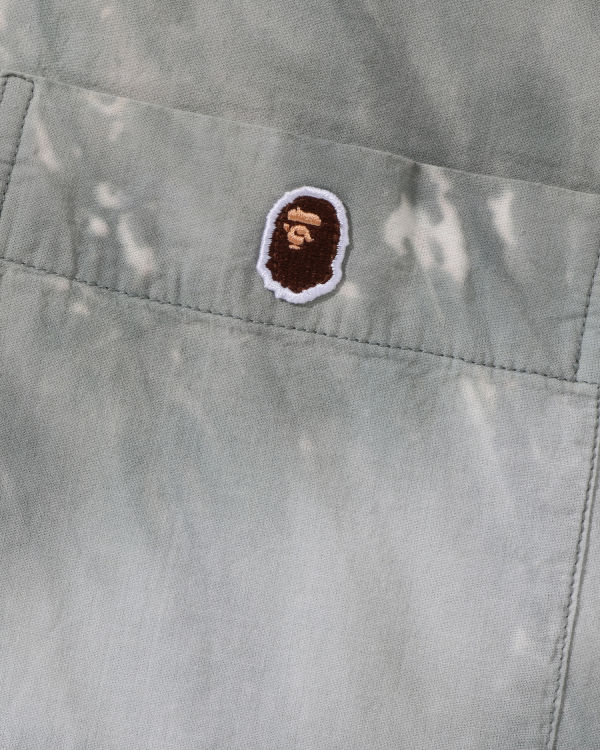 Dámské Košile Bape Ape Head One Point Dye Černé | 45783BWDK