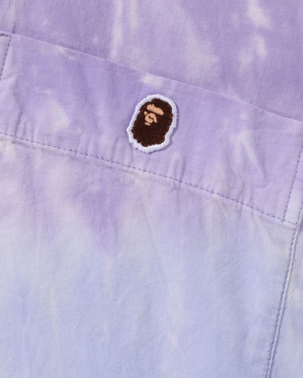 Dámské Košile Bape Ape Head One Point Dye Fialové | 74318MWYG