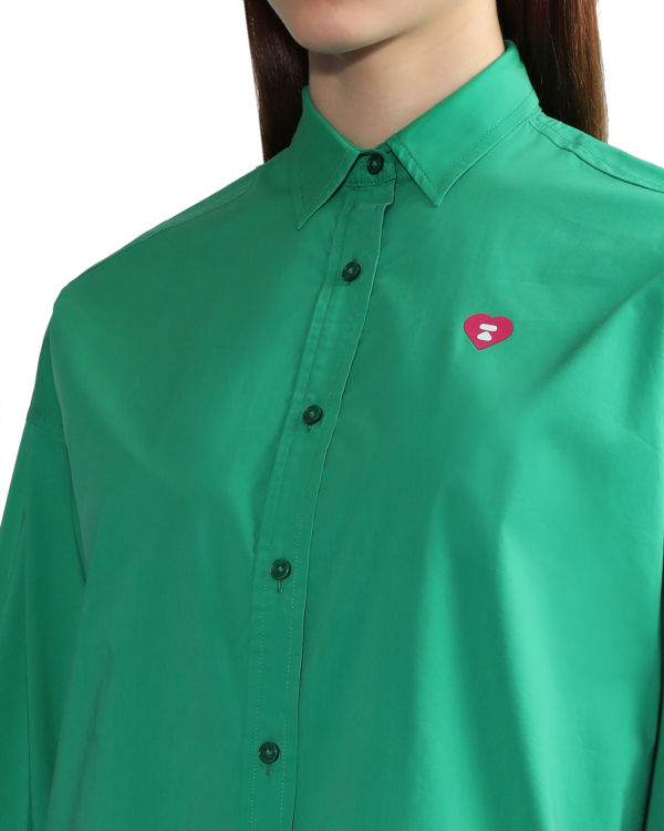 Dámské Košile Bape Boyfriend Tyrkysové | 20798SMBI