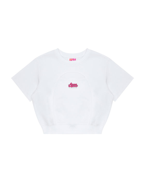 Dámské Mikiny Bape Cropped logo Bílé | 50367JHNE