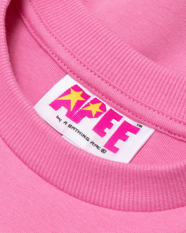 Dámské Mikiny Bape Cropped logo Růžové | 23758KQPF
