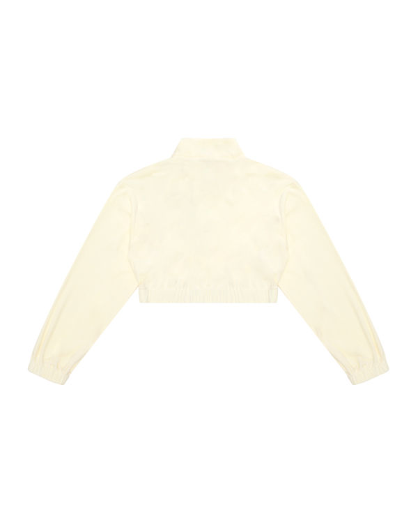 Dámské Mikiny Bape Cropped zip-up Bílé | 34198JDZK