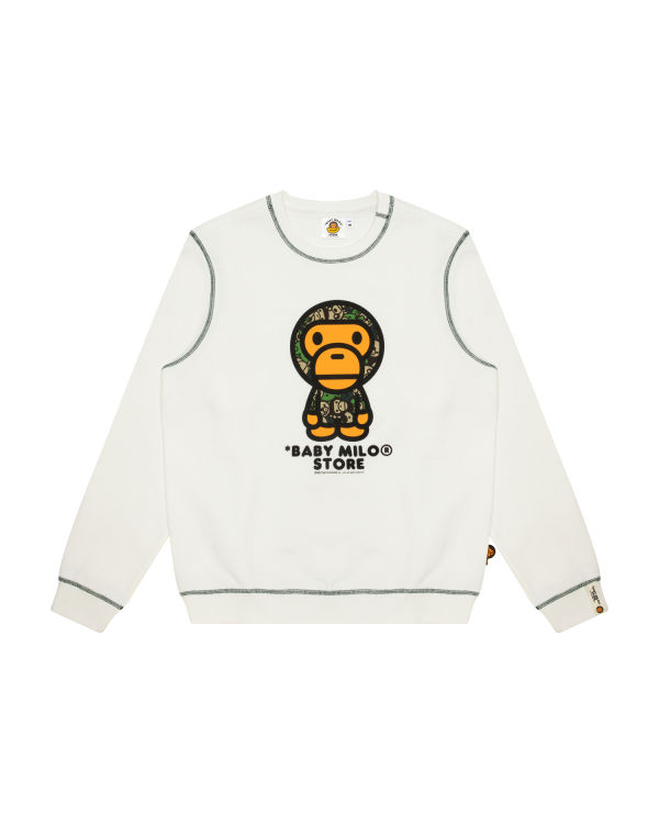 Dámské Mikiny Bape Milo crew neck Bílé | 75364FNTO