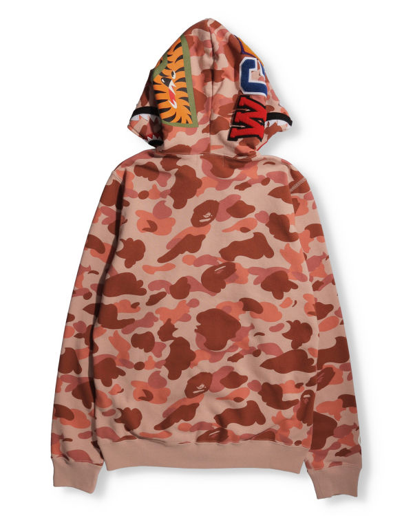 Dámské Mikiny S Kapucí Bape 1st Camo Shark Full Zip Růžové | 09584WAQX