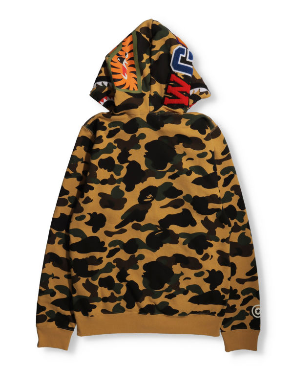 Dámské Mikiny S Kapucí Bape 1st Camo Shark Full Zip Hnědožlutý | 16942TPDL