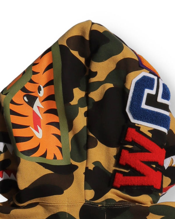 Dámské Mikiny S Kapucí Bape 1st Camo Shark Full Zip Hnědožlutý | 16942TPDL