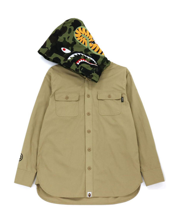Dámské Mikiny S Kapucí Bape 1st Camo Shark Béžový | 75913EIDR