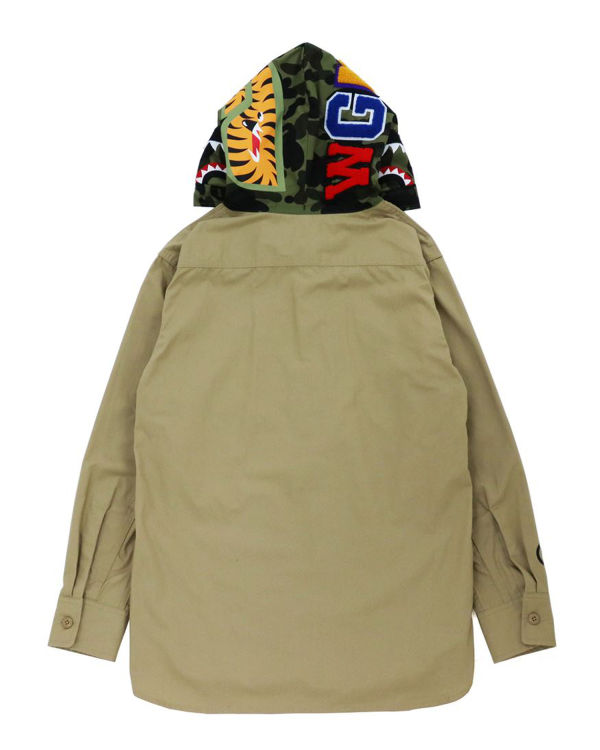 Dámské Mikiny S Kapucí Bape 1st Camo Shark Béžový | 75913EIDR