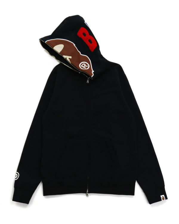 Dámské Mikiny S Kapucí Bape 2nd Ape Full Zip Černé | 81354XEIQ
