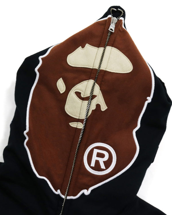 Dámské Mikiny S Kapucí Bape 2nd Ape Full Zip Černé | 81354XEIQ