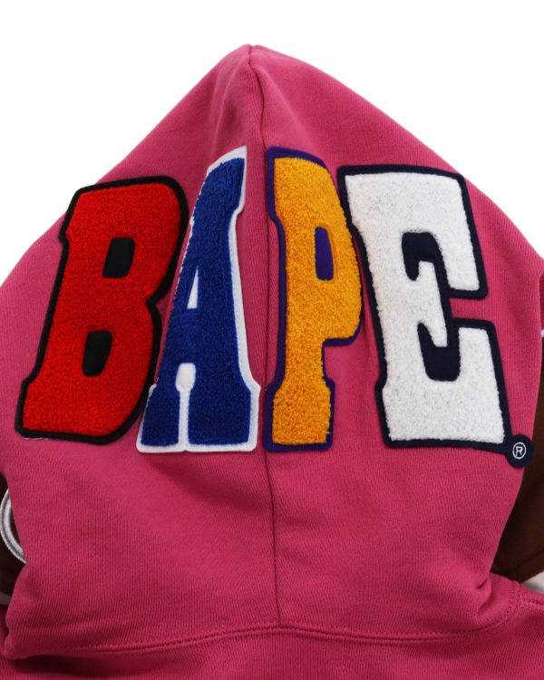 Dámské Mikiny S Kapucí Bape 2nd Ape Full Zip Růžové | 91653MTSI
