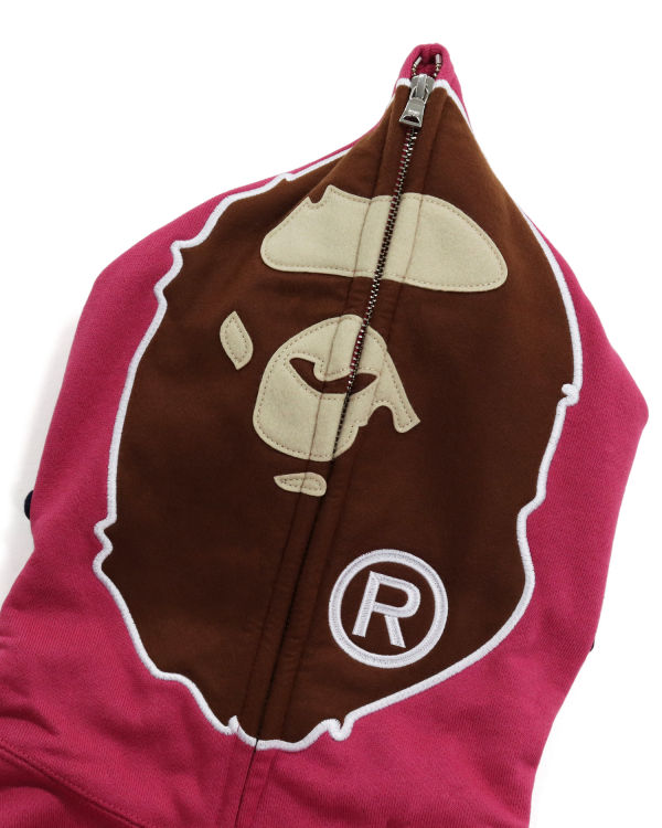Dámské Mikiny S Kapucí Bape 2nd Ape Full Zip Růžové | 91653MTSI