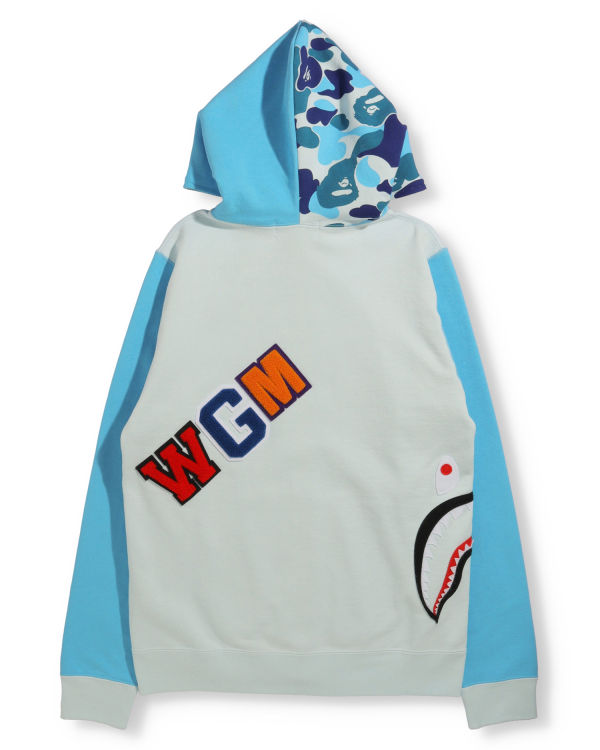 Dámské Mikiny S Kapucí Bape Big ABC Camo Multi Shark Full Zip Blankyt | 41972CEUJ