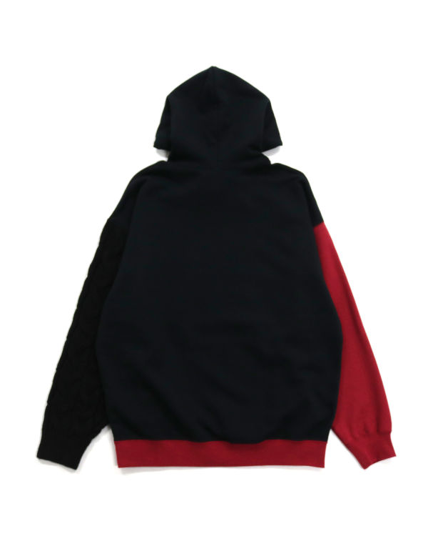 Dámské Mikiny S Kapucí Bape Docking Cable Sleeve Oversized Pullover Černé | 69234UDLV