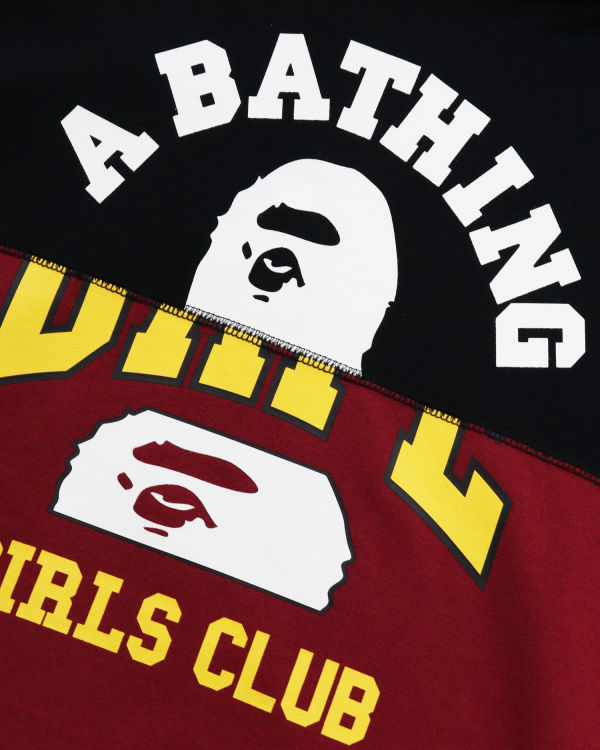 Dámské Mikiny S Kapucí Bape Docking Cable Sleeve Oversized Pullover Černé | 69234UDLV
