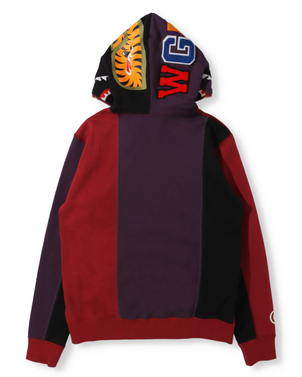 Dámské Mikiny S Kapucí Bape Docking Shark Full Zip Černé | 62758HCWJ