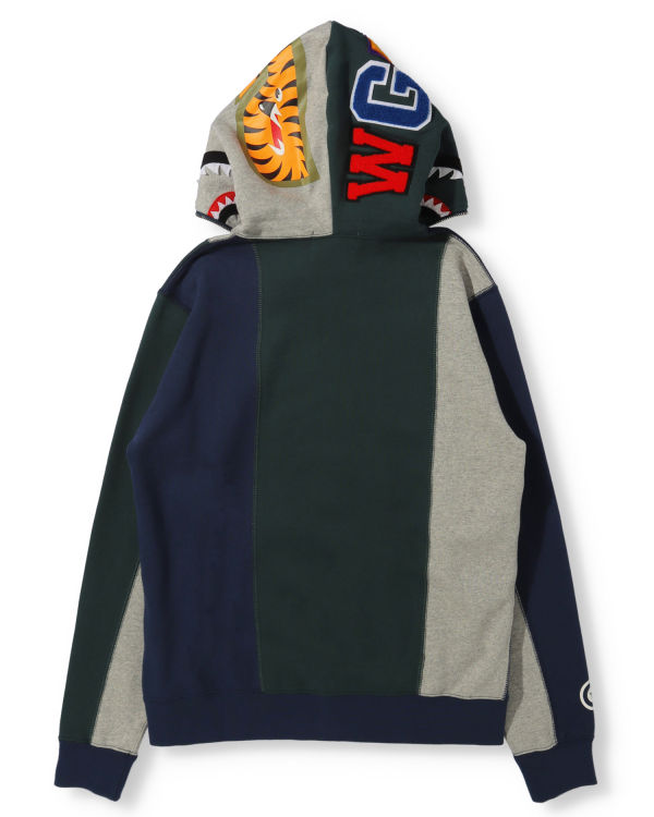 Dámské Mikiny S Kapucí Bape Docking Shark Full Zip Šedé | 79581GWPY