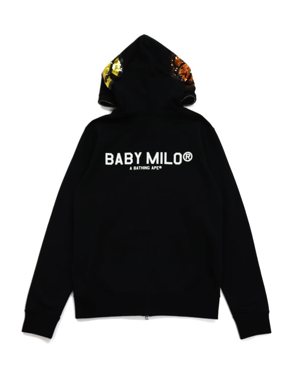 Dámské Mikiny S Kapucí Bape Milo Sequin Full Zip Černé | 15704TMCW