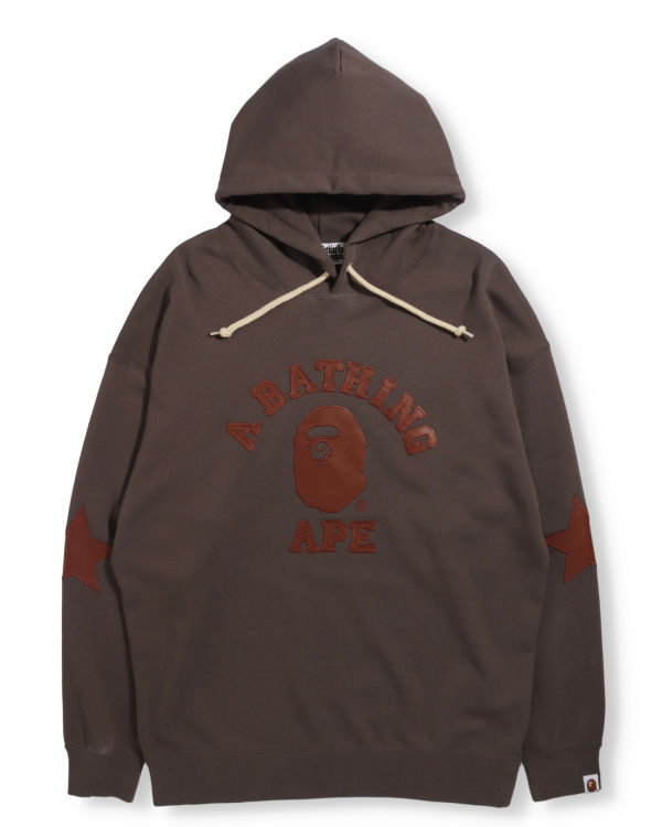 Dámské Mikiny S Kapucí Bape Patched Oversized Pullover Šedé | 56312BVED