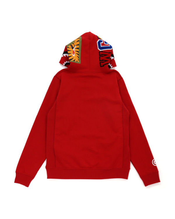 Dámské Mikiny S Kapucí Bape Shark Inside Tiger Pullover Světle Červené | 06829RXGT