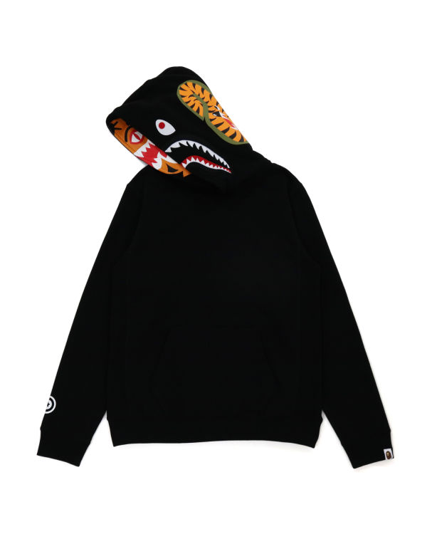 Dámské Mikiny S Kapucí Bape Shark Inside Tiger Pullover Černé | 75038ZWBX