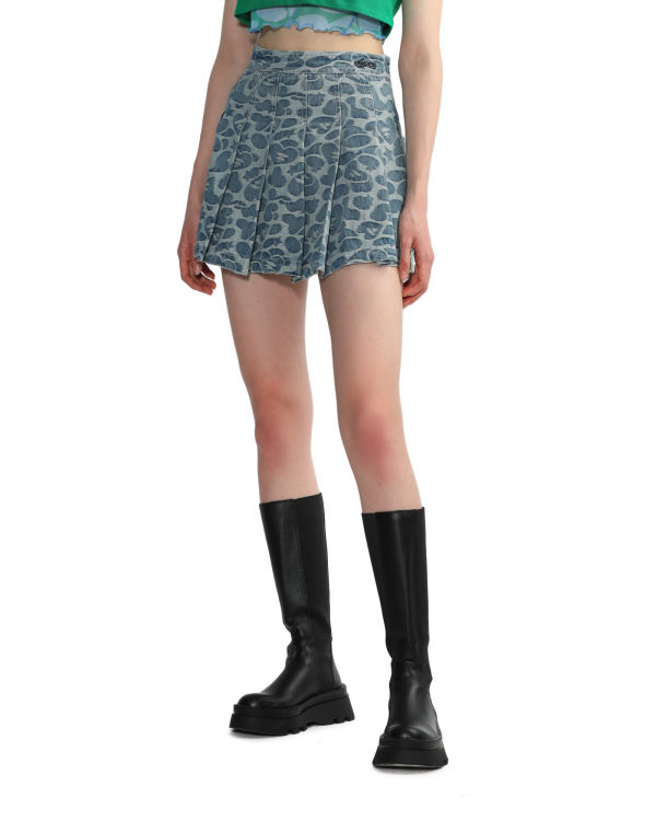 Dámské Sukně Bape Pattern pleated mini Blankyt | 76829RCDP