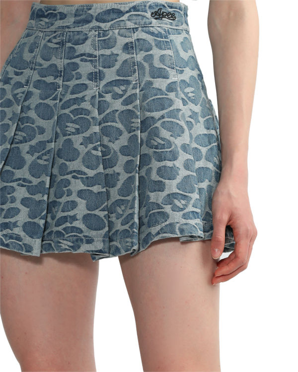 Dámské Sukně Bape Pattern pleated mini Blankyt | 76829RCDP