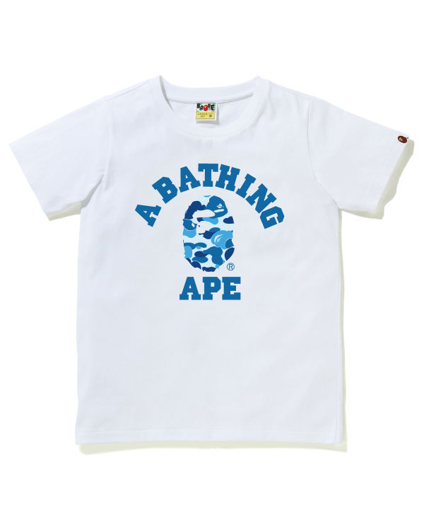 Dámské Tričko Bape ABC Camo College Bílé | 85940VDHU