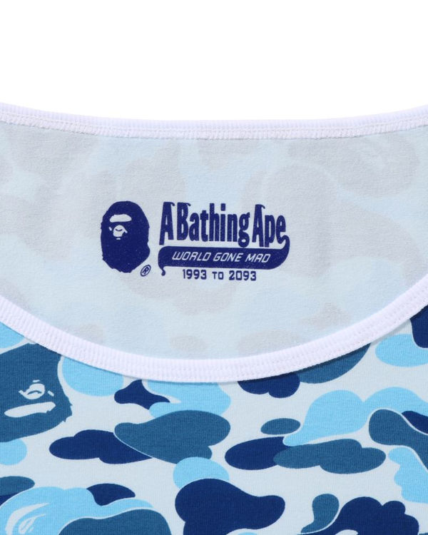 Dámské Tričko Bape ABC Camo L/S Světle Blankyt | 63418VDLC