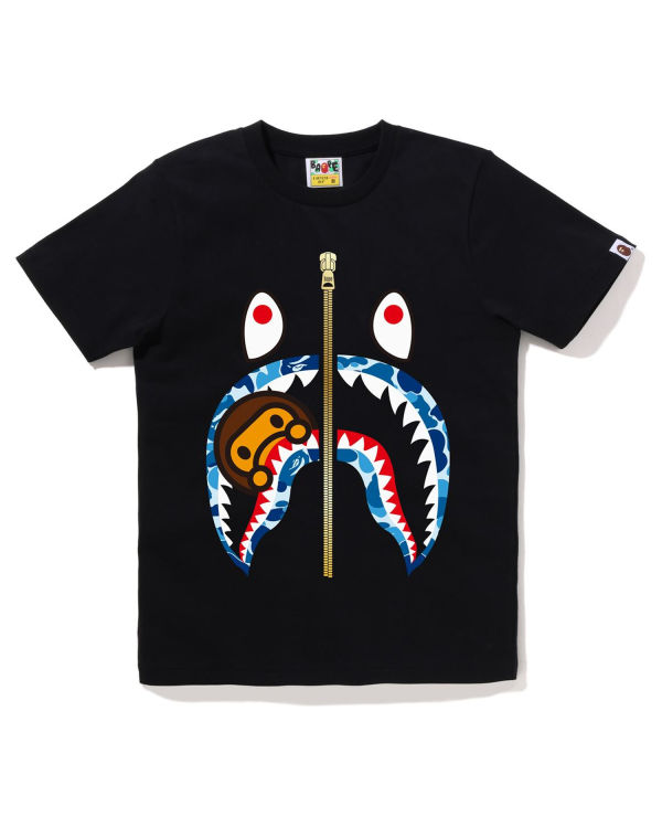 Dámské Tričko Bape ABC Camo Milo Shark Černé | 26938RQNM