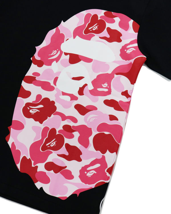 Dámské Tričko Bape ABC Camo Side Big Ape Head Černé | 52437IDMP