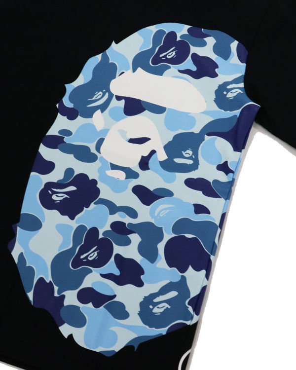 Dámské Tričko Bape ABC Camo Side Big Ape Head Černé | 69781TBJE