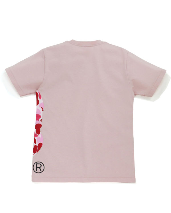 Dámské Tričko Bape ABC Camo Side Big Ape Head Růžové | 97643MOZX