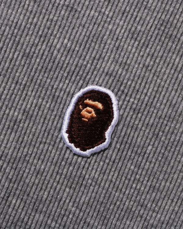 Dámské Tričko Bape Ape Head One Point Rib Šedé | 10427DOXQ