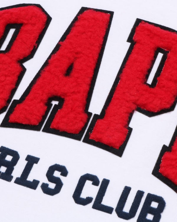 Dámské Tričko Bape Boa Fleece Girls Bílé | 95846SZCG