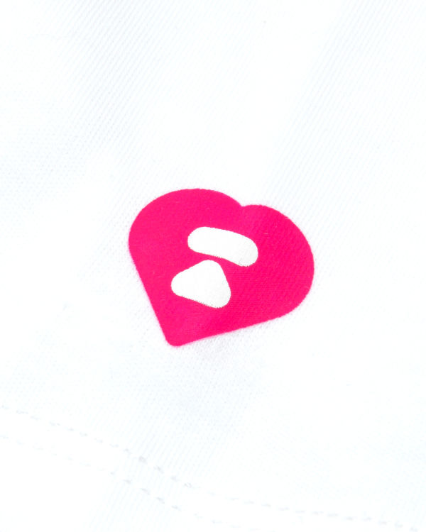 Dámské Tričko Bape Double logo cropped Bílé | 89754HOLI