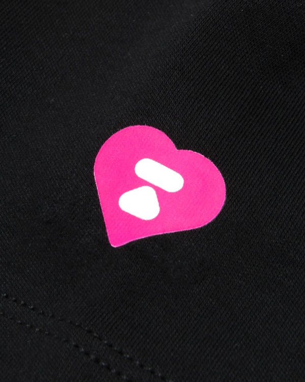 Dámské Tričko Bape Double logo cropped Černé | 48921XWQR