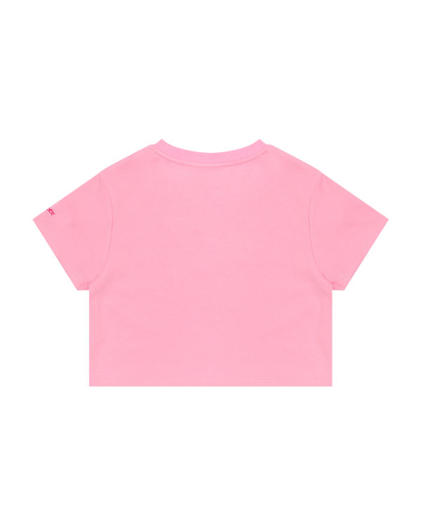 Dámské Tričko Bape Flower cropped Růžové | 39547JQXG