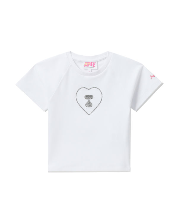 Dámské Tričko Bape Grafická crop #2 Bílé | 63572KOIX