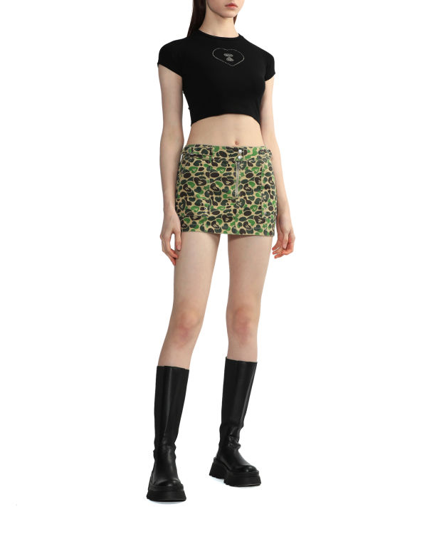 Dámské Tričko Bape Grafická crop #2 Černé | 03294DISK