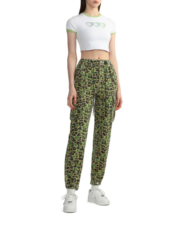 Dámské Tričko Bape Grafická crop #3 Bílé | 93164UTMW