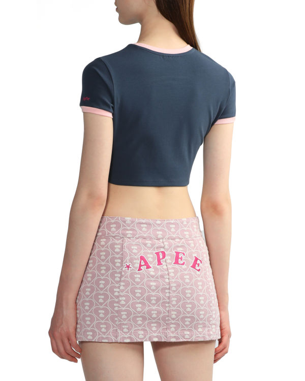 Dámské Tričko Bape Grafická crop #3 Tmavě Blankyt Blankyt | 19765CEKN
