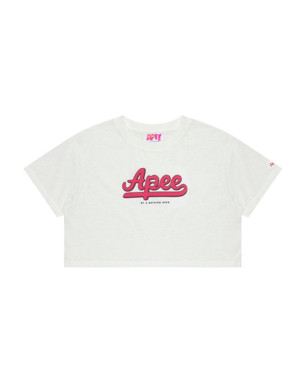Dámské Tričko Bape Grafická cropped Bílé | 34875LIOF