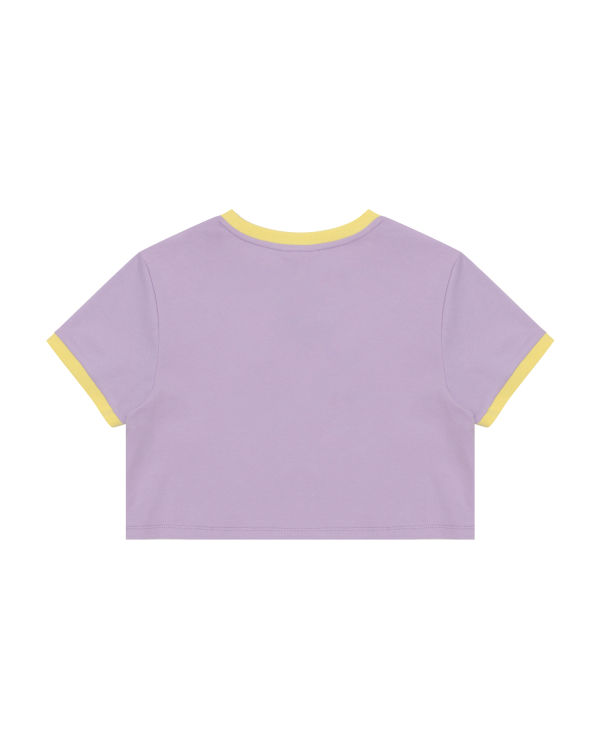 Dámské Tričko Bape Grafická cropped Fialové | 29645OHKE