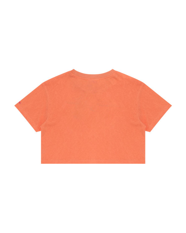 Dámské Tričko Bape Grafická cropped Oranžové | 46879DHNK