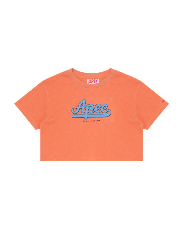 Dámské Tričko Bape Grafická cropped Oranžové | 46879DHNK
