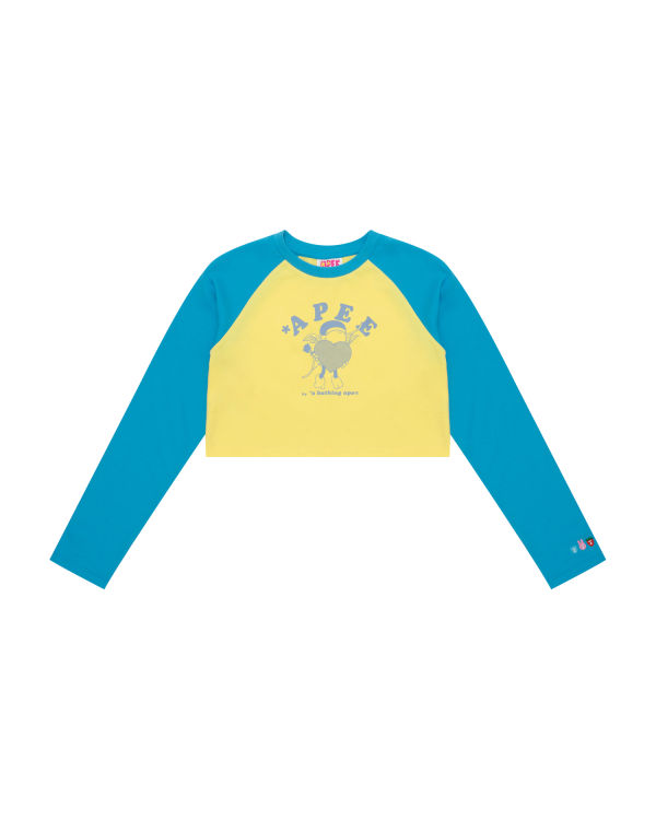 Dámské Tričko Bape Grafická long sleeve raglan Blankyt | 39467TFEM