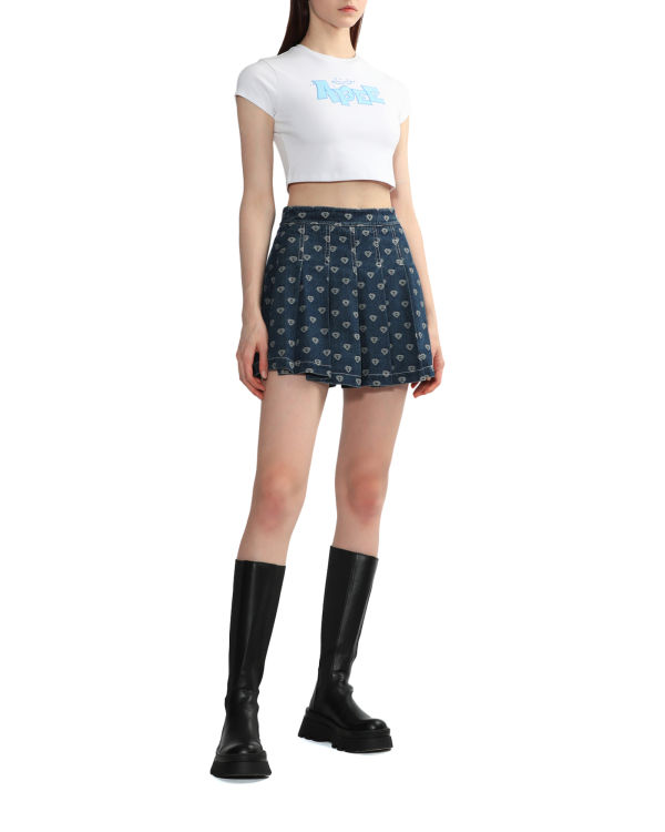 Dámské Tričko Bape Grafická slim-cut Bílé | 02635OZJS